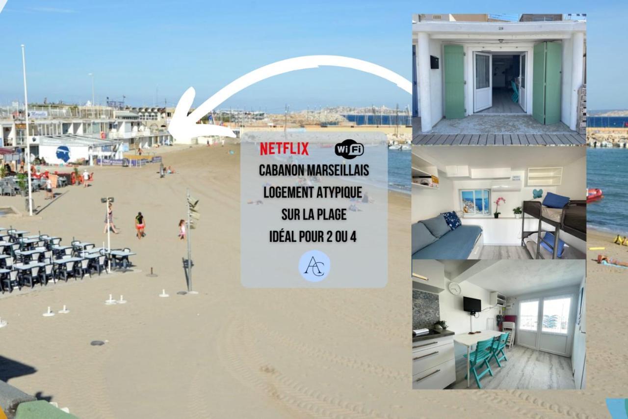 Appartamento Le Vrai Cabanon De La Pointe Rouge Marsiglia Esterno foto